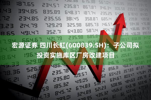 宏源证券 四川长虹(600839.SH)：子公司拟投资实施库区厂房改建项目